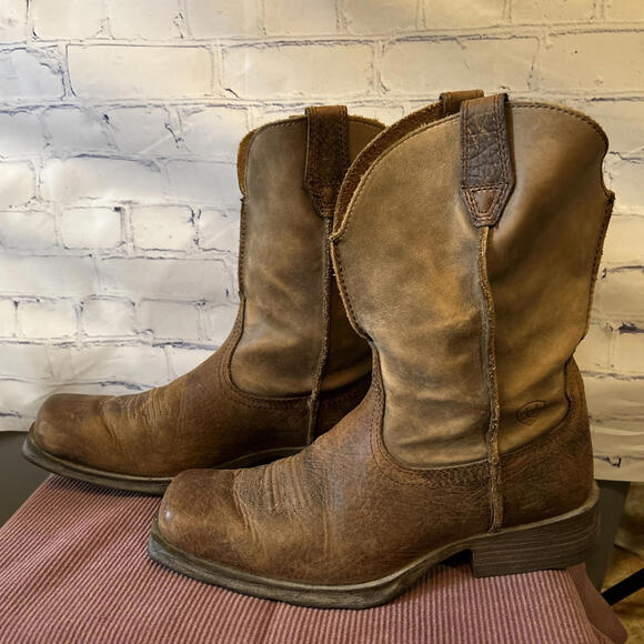 Ariat | Shoes | 79 Ariat Mens Rambler Western Boots Earth Sz 9d